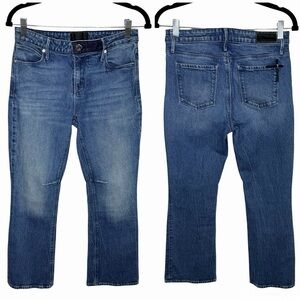RtA Straight Cropped Jeans Size 27 Regular Wash Midrise Normcore Made in USA